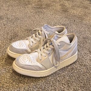 Stylish White, Gray, with yellow Nike AIRJORDAN